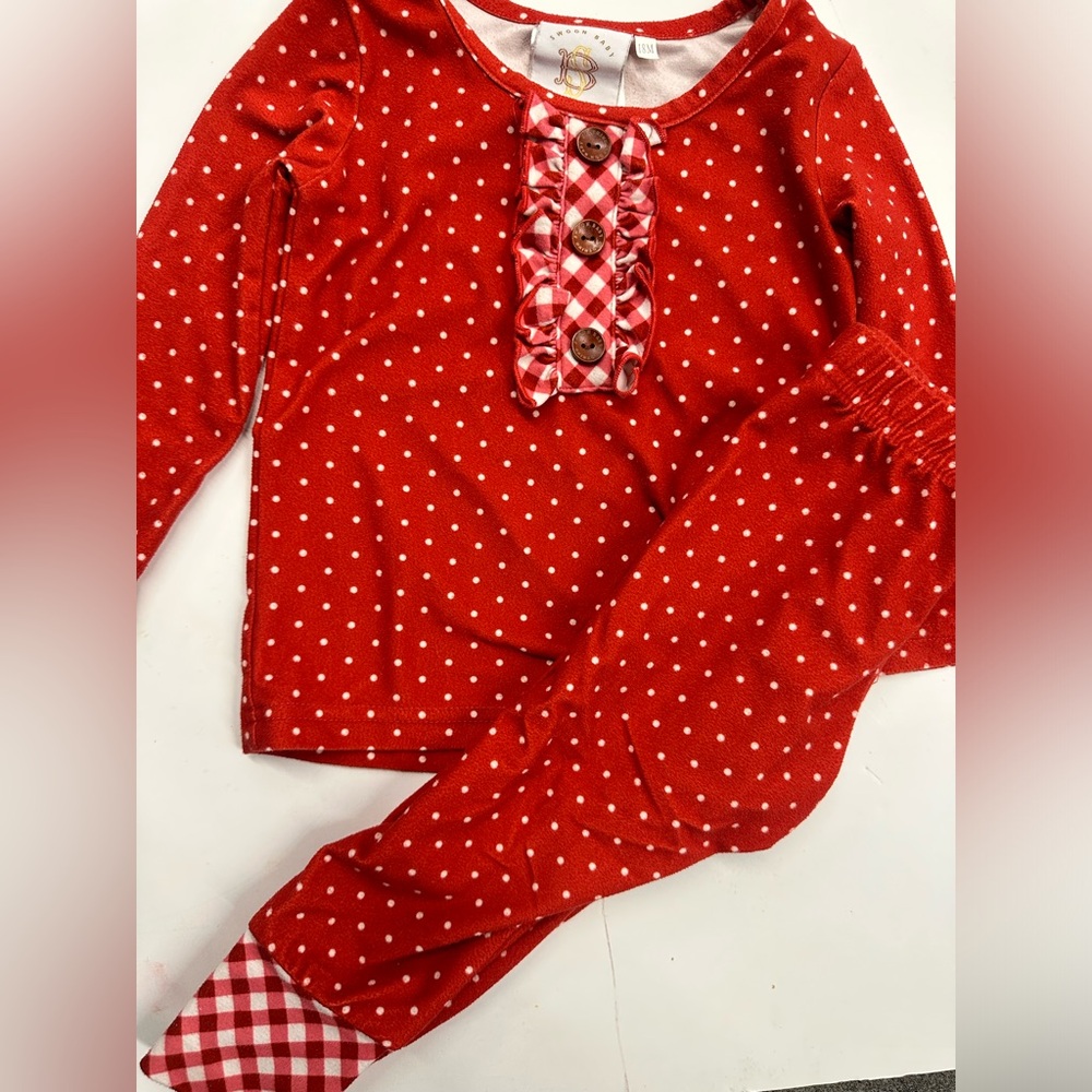 18M Swoon Baby Red Polka Dot Pajama Set